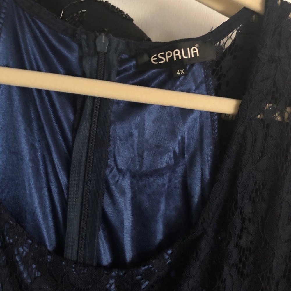 Navy Holiday dress. Gorgeous with a satin lining.